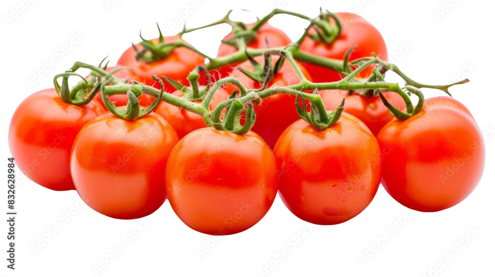 A bunch of ripe juicy red tomatoes A bunch of ripe juicy red tomatoes