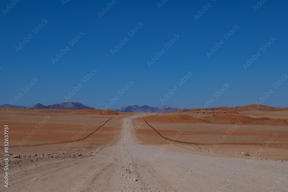 road in the middle of Namib desert, Namibia road in the middle of Namib desert, Namibia