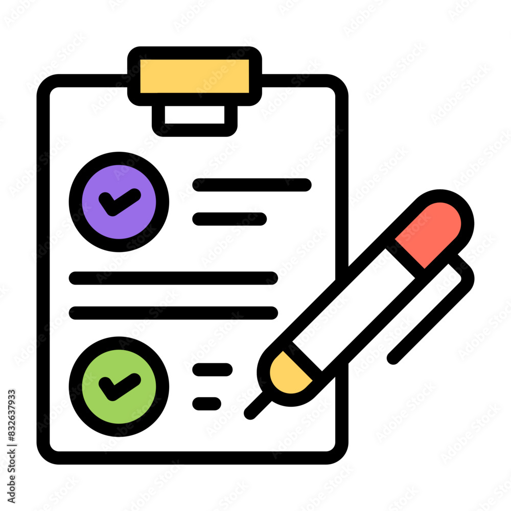 Trendy design icon of writing list
Trendy design icon of writing list