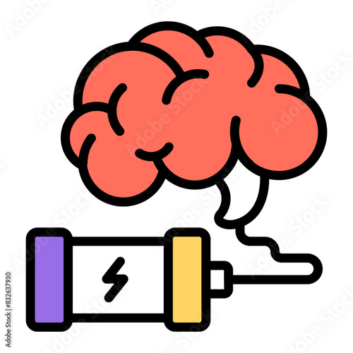 Modern design icon of brain 

