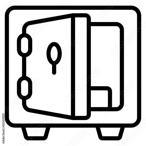 Modern design icon of bank vault

