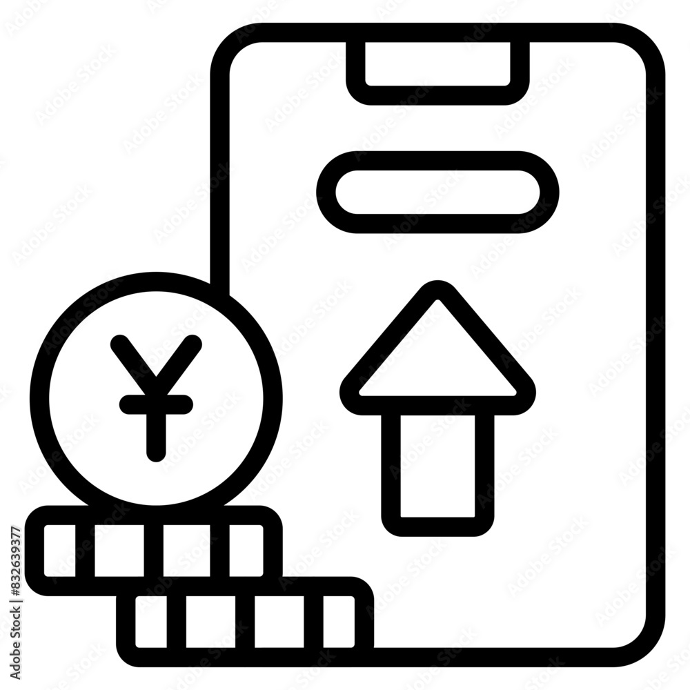 Premium design icon of money increase
Premium design icon of money increase
