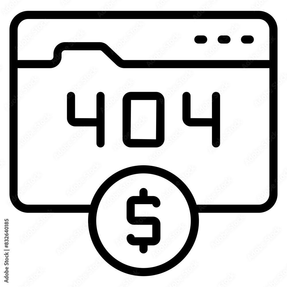 Creative design icon of error 404
Creative design icon of error 404