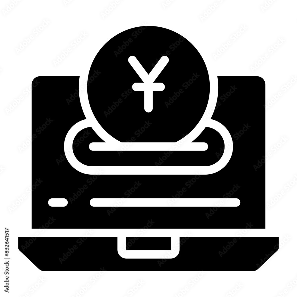 A beautiful design icon of online donation
A beautiful design icon of online donation