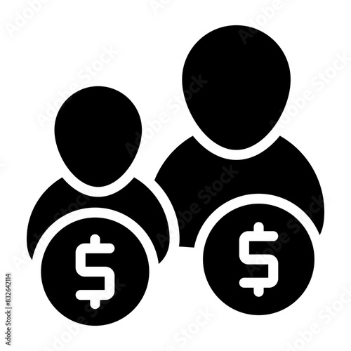 A beautiful design icon of investors

