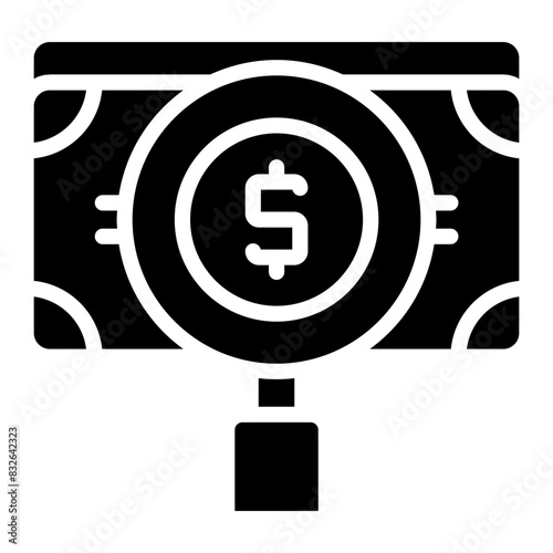 Perfect design icon of search dollar

