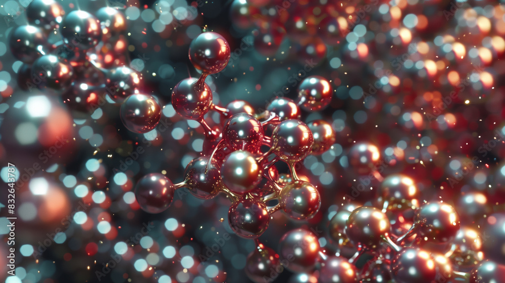 Gold Collagen Molecules in Luxurious Serum 3D Rendering for Youthful Skin Absorption and Anti-Aging Gold Collagen Molecules in Luxurious Serum 3D Rendering for Youthful Skin Absorption and Anti-Aging