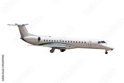 Real Private Airplane on Transparent Background