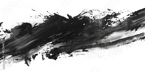 A white background with a large black wave in the middle ink wave smoke paint