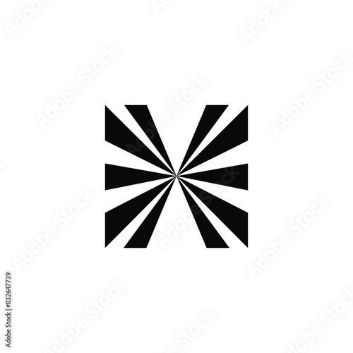 XH or HX logo and icon design