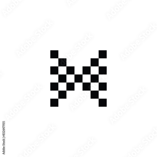 HX, XH, Abstract initial monogram letter alphabet logo design