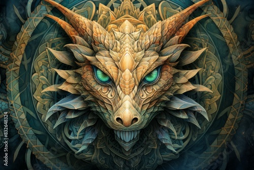 A wise and ancient dragon, with scales that shimmer in the sunlight and the power of ancient magic. - Generative AI