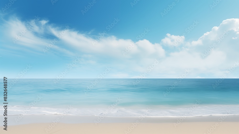 A Serene Coastal Escape with Tranquil Waters and Blue Skies A Serene Coastal Escape with Tranquil Waters and Blue Skies