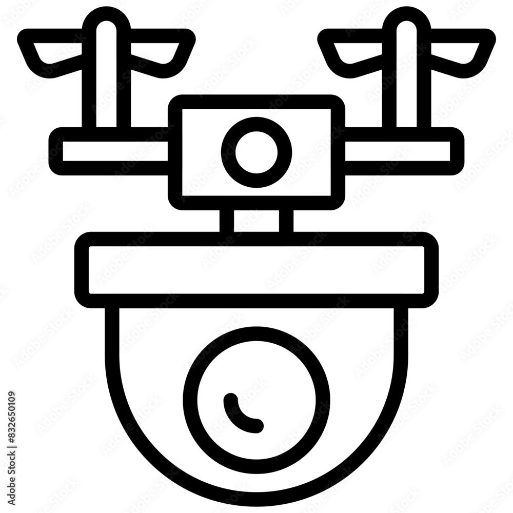 A unique design icon of cctv camera
A unique design icon of cctv camera
