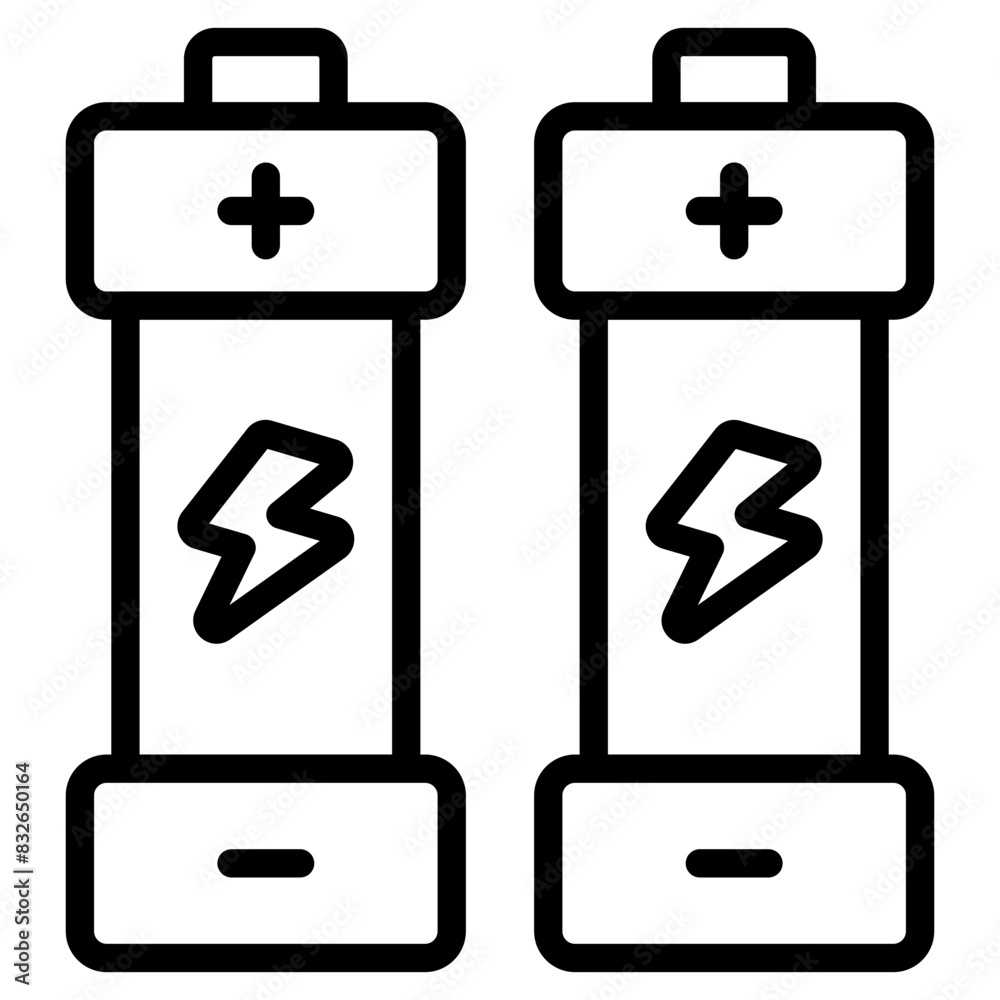 An icon design of battery cells
An icon design of battery cells