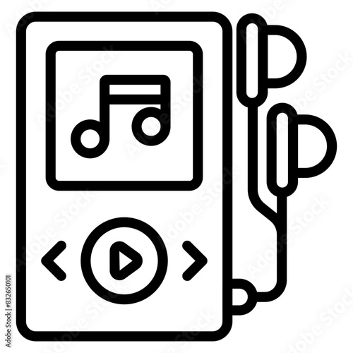 Vector design of mp3 player 

