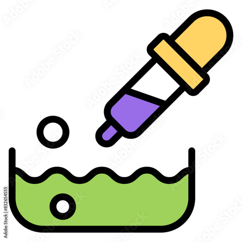 A unique design icon of dropper


