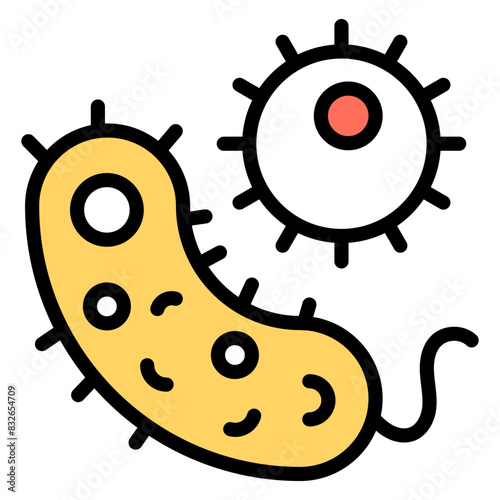 Premium download icon of germs 

