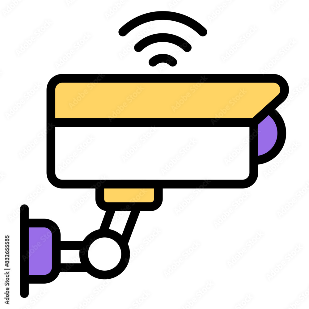 A unique design icon of smart cctv camera
A unique design icon of smart cctv camera