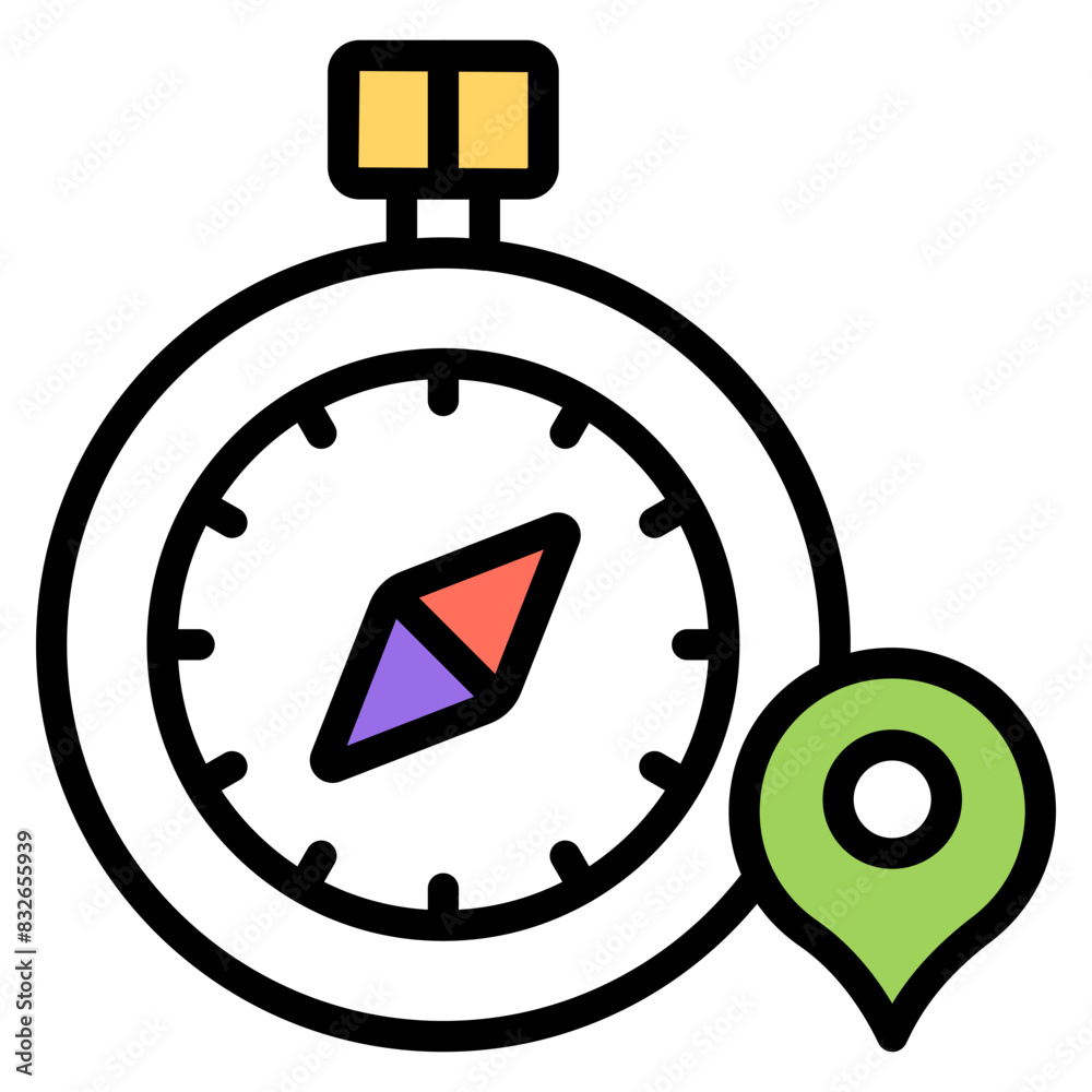 Creative design icon of compass
Creative design icon of compass