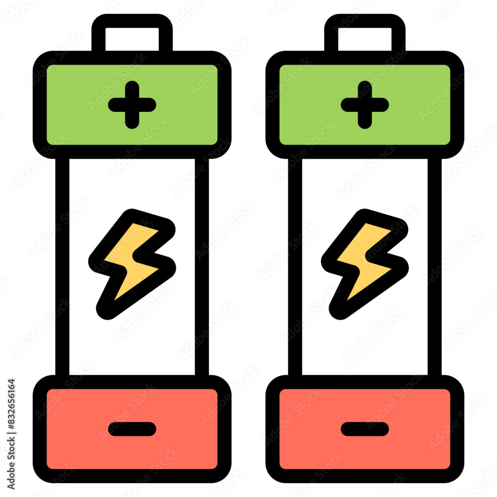 An icon design of battery cells
An icon design of battery cells