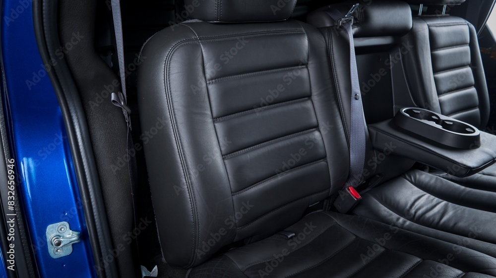 Fototapeta premium Back seat in a car