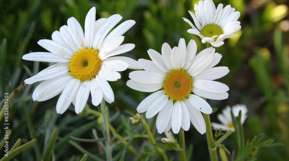 Fototapeta premium Lovely White Daisy Flowers