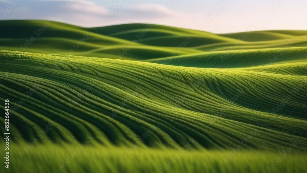 A field of green grass with a few brown spots. The grass is tall and the field is very wide A field of green grass with a few brown spots. The grass is tall and the field is very wide