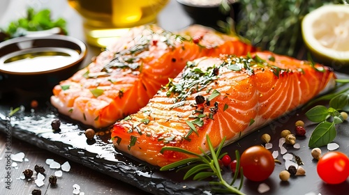 Preparing a ingredients for cooking, Generative AI illustrations.