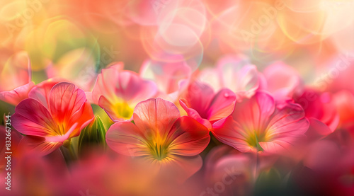 Vibrant Pink Flowers with Dreamy Bokeh Background for Spring Decor © Mbrhan