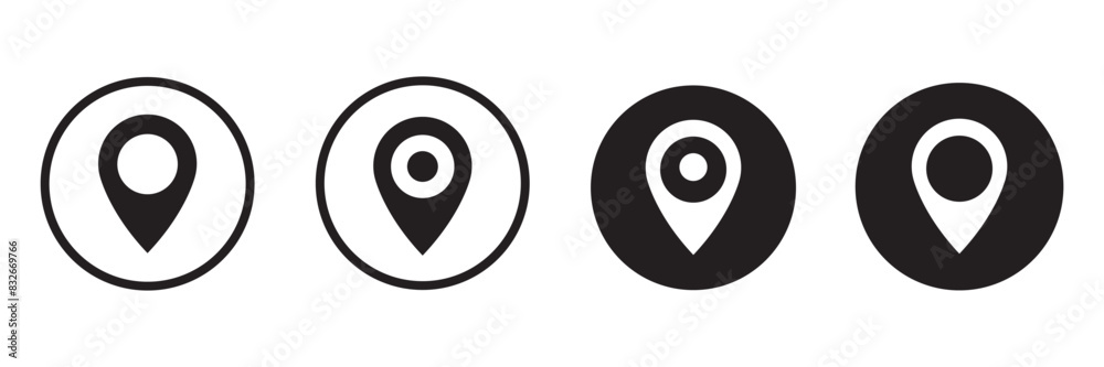 map pin icon set. map location. marker of current location. vector. map pin icon set. map location. marker of current location. vector.