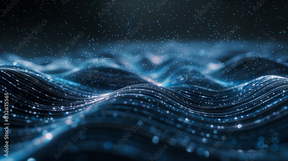 custom made wallpaper toronto digitalDigital background, dynamic flow of data streams and connections shaping a high-tech aesthetic