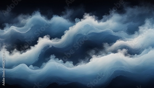 The image is a beautiful representation of a wave in the ocean