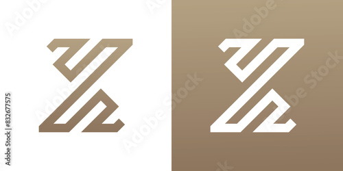 Creative initial letter Z logo design. Premium Vector