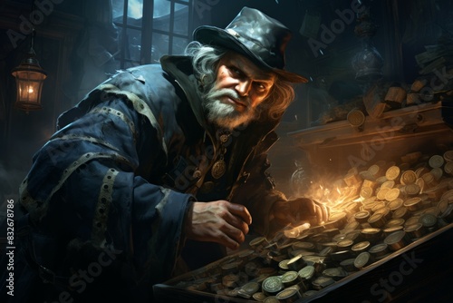 A cunning and agile thief, adept at bypassing traps and pilfering valuable treasures. - Generative AI photo