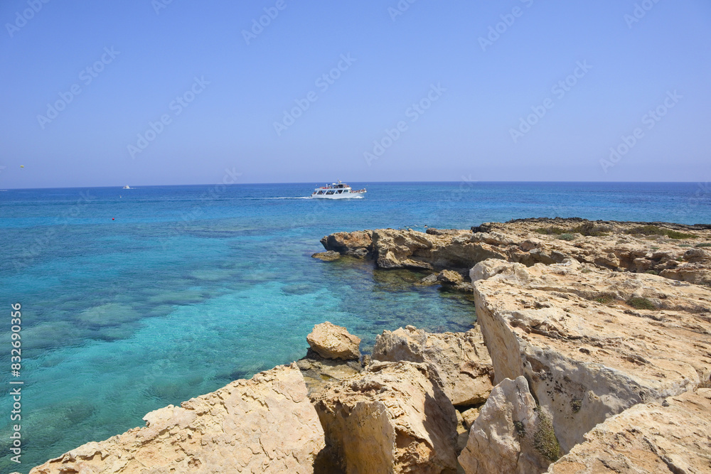 View of coastline in Protaras, Cyprus View of coastline in Protaras, Cyprus