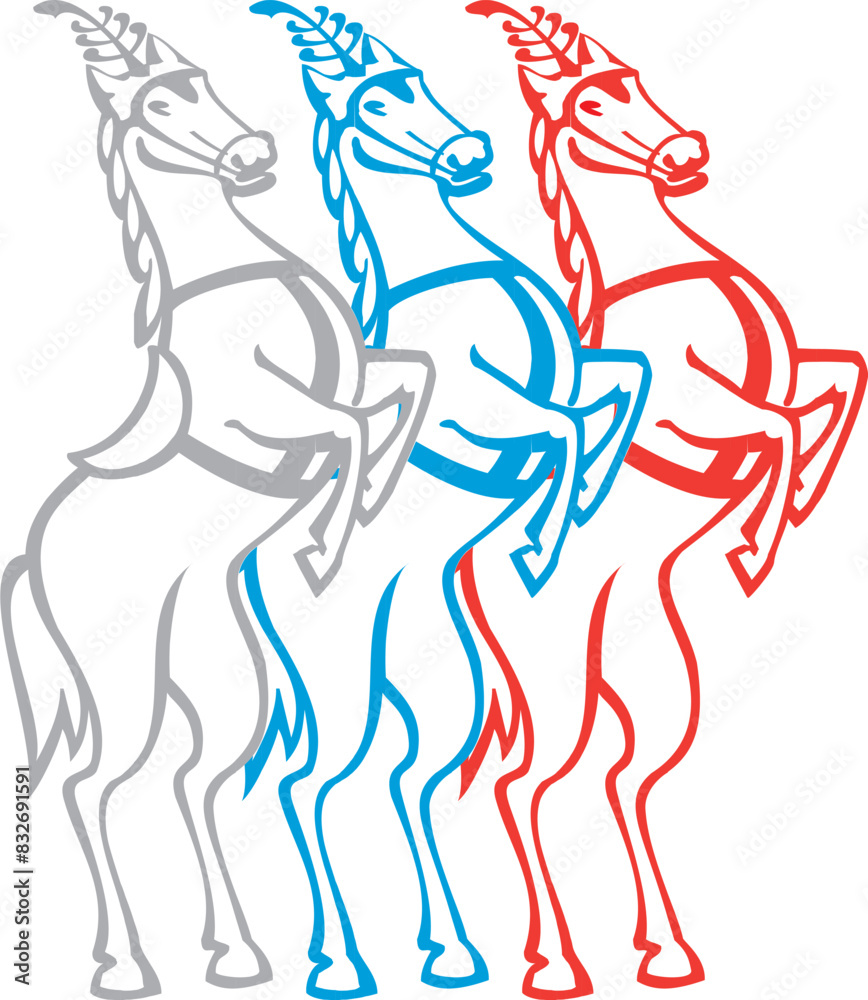 silhouette of a horse