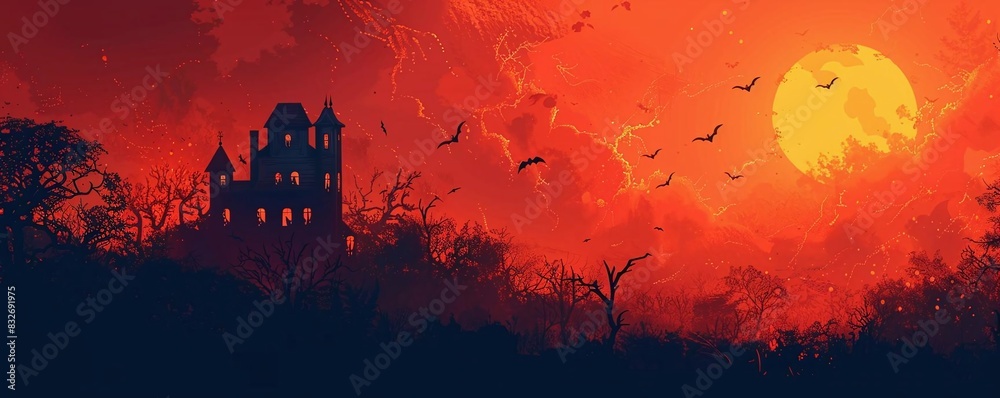 Design a poster for a haunted house tour event Design a poster for a haunted house tour event