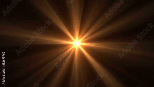Strong spot light emitting light rays