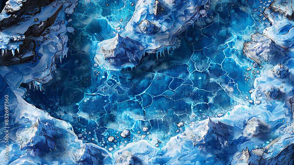 Winter Battlemap DnD,RPG Map for Dungeons and Dragons, Snowy Terrain Winter Battlemap DnD,RPG Map for Dungeons and Dragons, Snowy Terrain