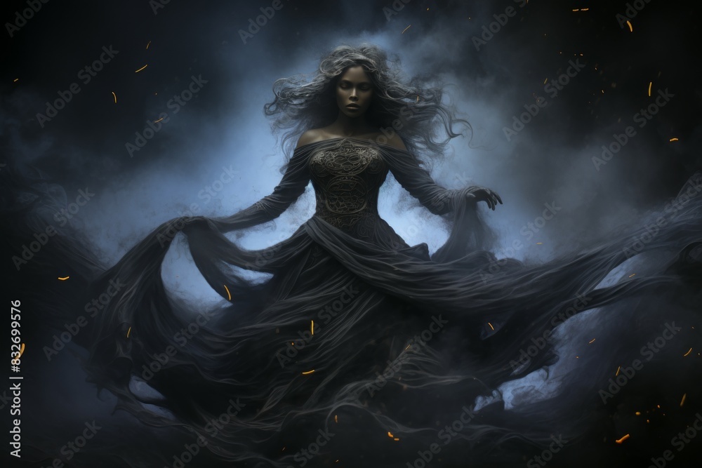 A mysterious and ethereal spirit, able to traverse between realms and commune with the departed. - Generative AI
