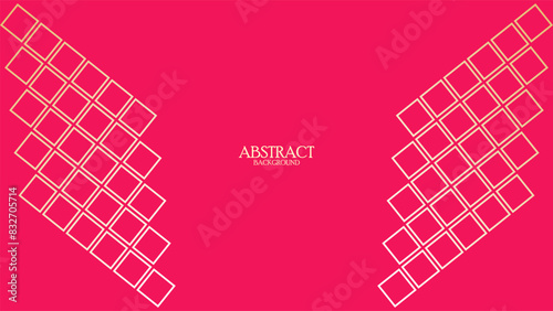 Abstract Modern square panel pattern in magenta Background. Template background for presentation and advertisment 