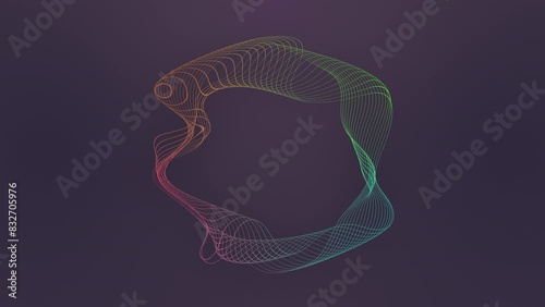 Colorful gradient abstract circle pattern modern animated background. Gradient typography animation