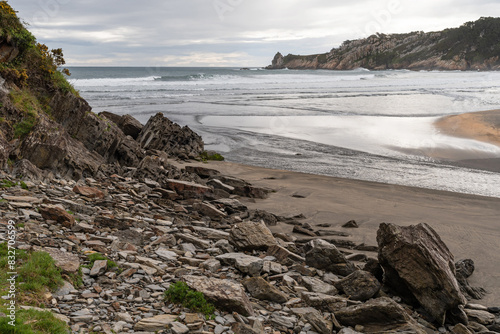 Barayo Beach. Councils of Navia and Valdés. Asturias. Natural Reserve. photo