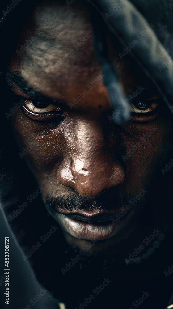Intense Urban Rapper Close-Up., Celebrate the diversity of Music : La Fête de la Musique. Intense Urban Rapper Close-Up., Celebrate the diversity of Music : La Fête de la Musique.