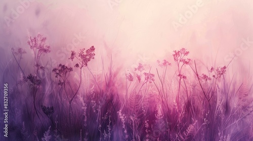 Subtle and graceful backdrop in shades of pink and purple