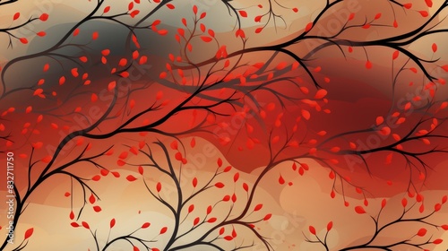 Autumn background with bran...
