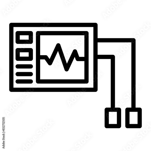 Defibrillator Vector Filled Icon Design