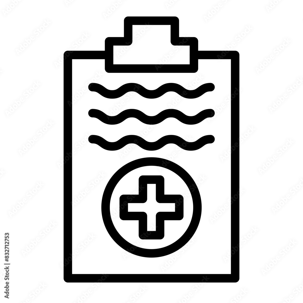 Obraz premium Medical Record Vector Flat Icon Design