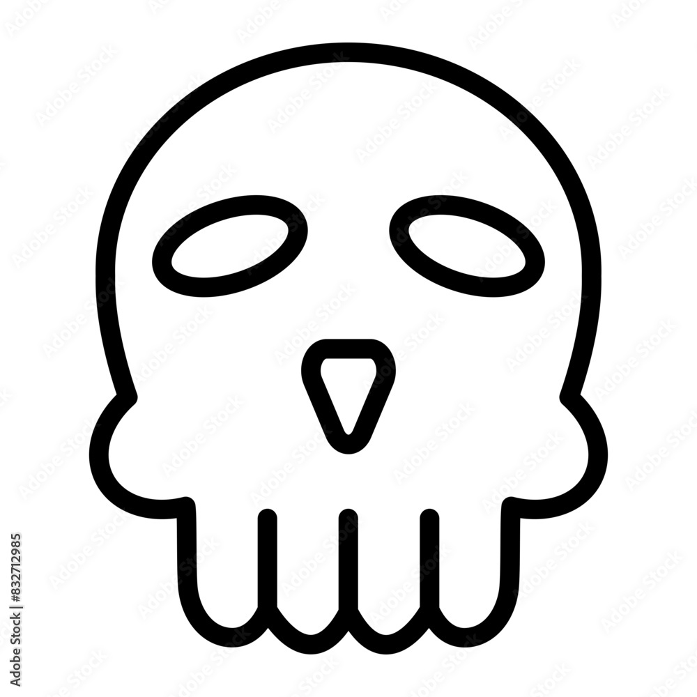 Skull Vector Flat Icon Design Skull Vector Flat Icon Design
